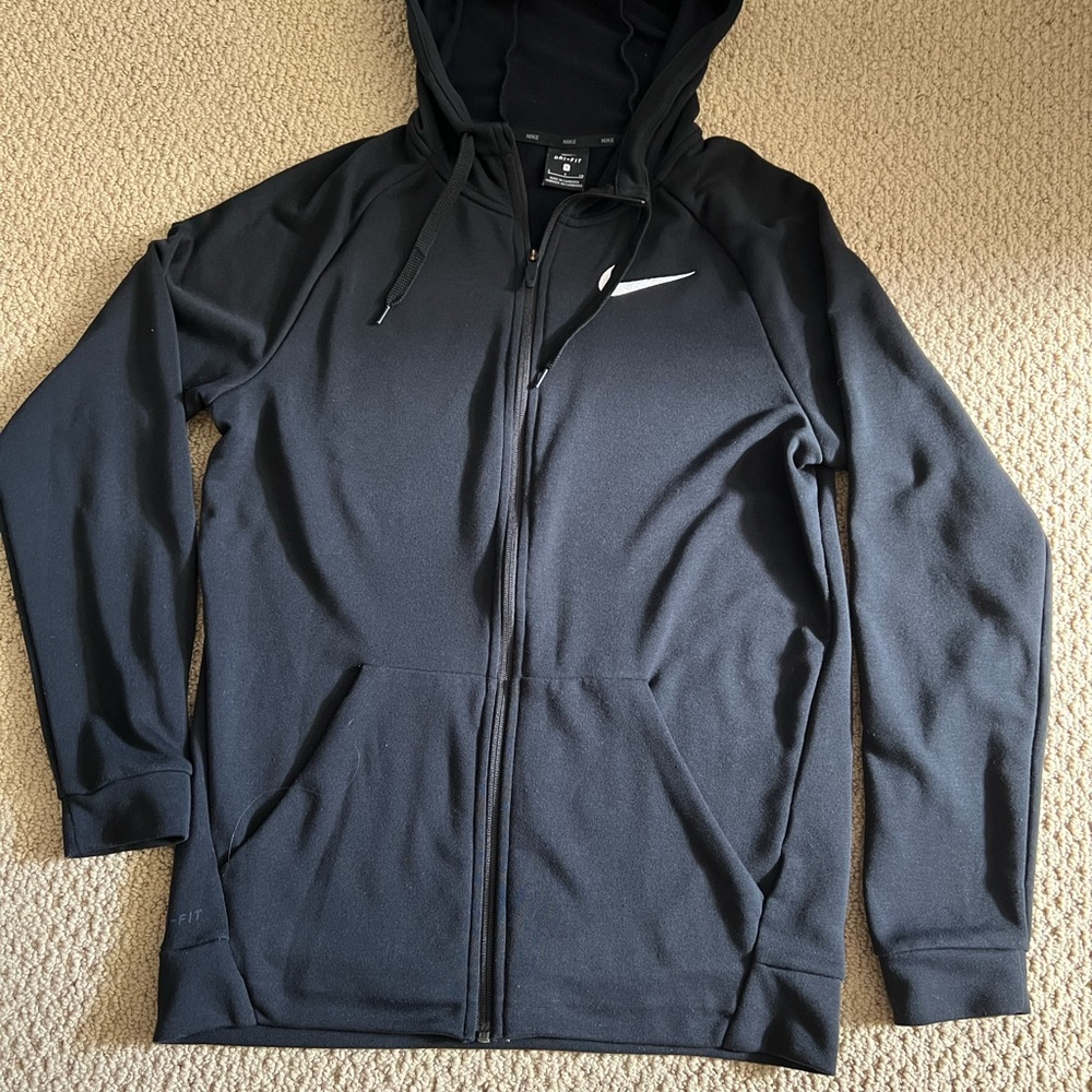 Nike Men’s Small Full Zip Black Jacket with Hood